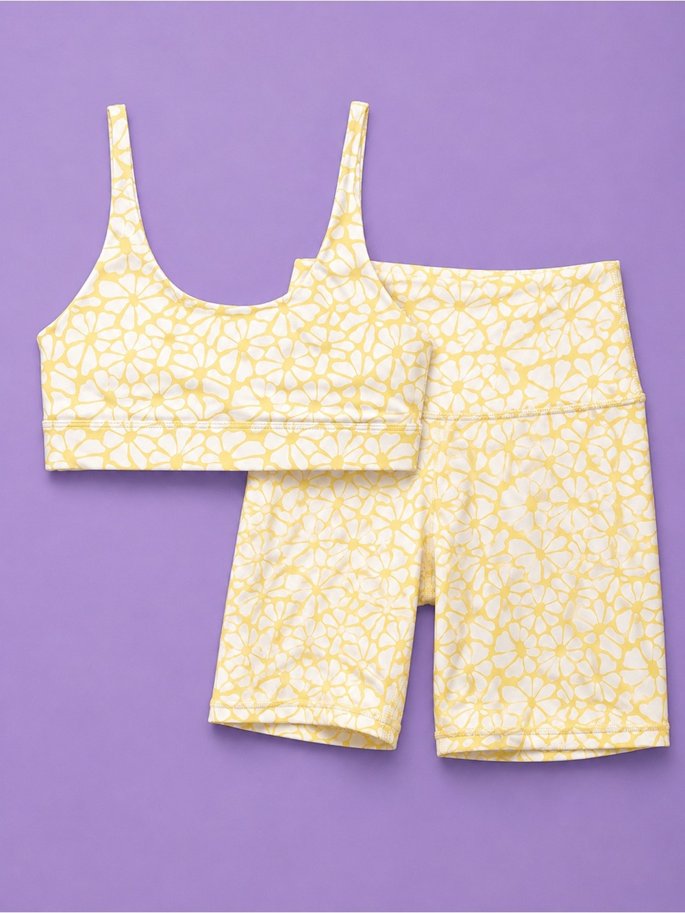 Wilo The Label Yellow Floral Activewear Set